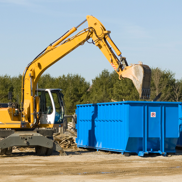 can i choose the location where the residential dumpster will be placed in Loveland Ohio